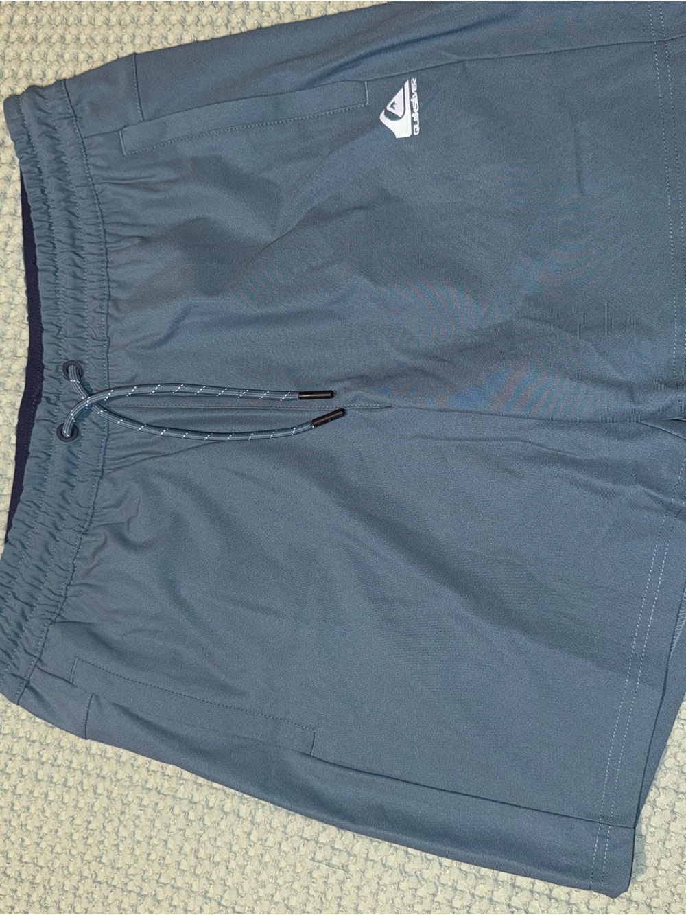 Quiksilver Men's Slate Blue Quick-Dry Athletic Shorts